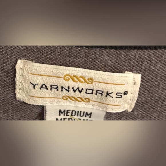 Vintage Yarnworks Cardigan Gray and Black Sweater Size M - Picture 5 of 5
